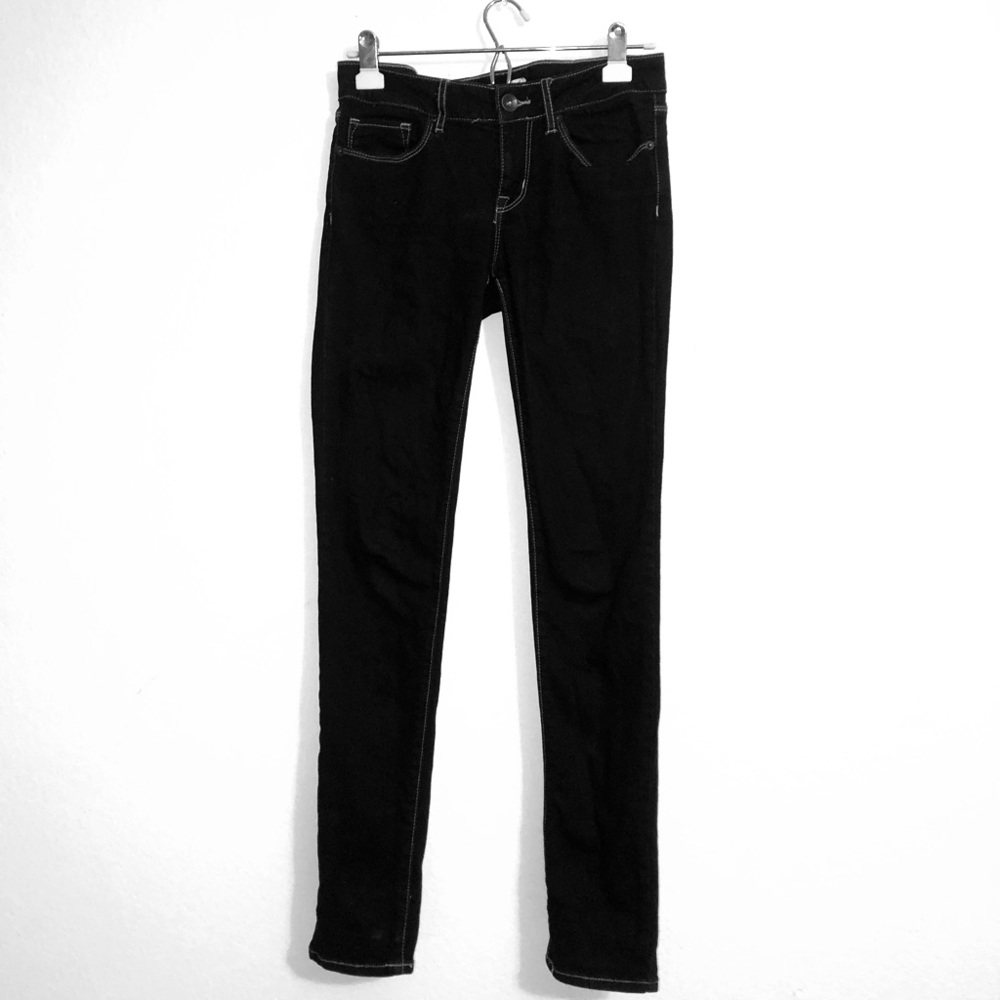 Dark denim skinny jeans